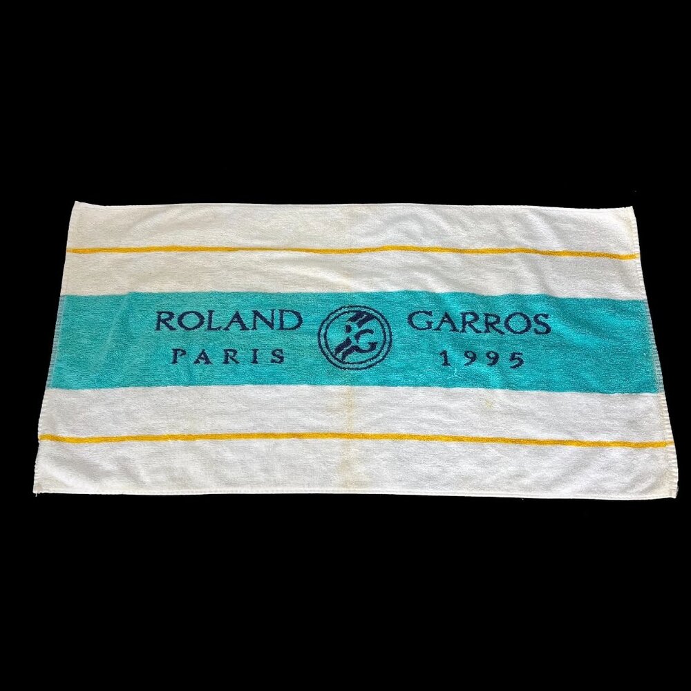 Roland Garros 1995 Vintage French Open Tennis Tournament Towel